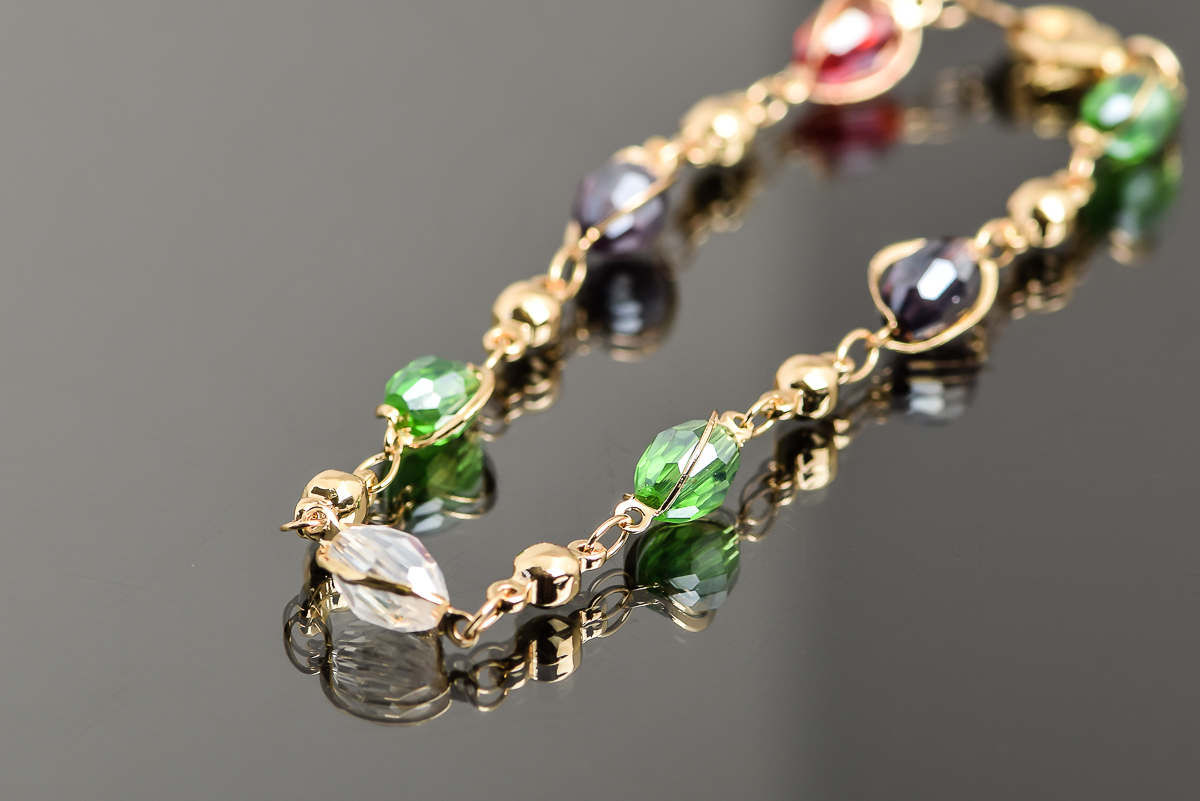 Multi-Colored Beaded Necklace and Earrings Set