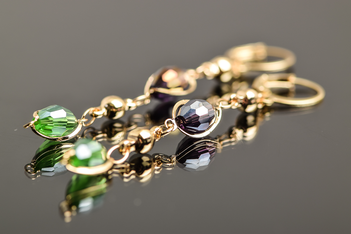 Multi-Colored Beaded Necklace and Earrings Set