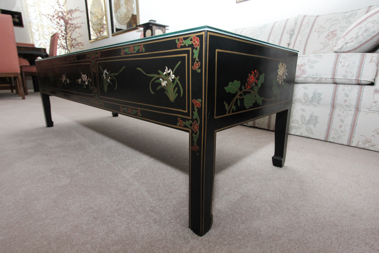 Chinese Mother of Pearl and Seashell Coffee Table