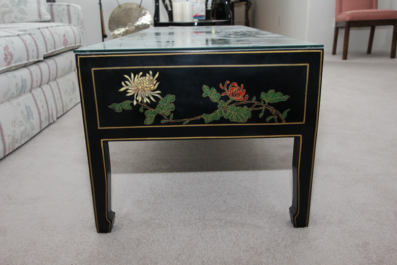 Chinese Mother of Pearl and Seashell Coffee Table