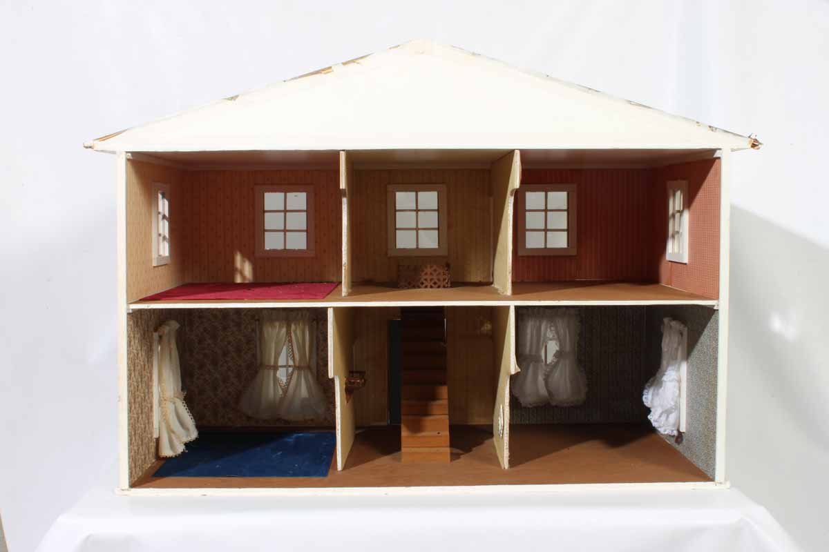 Hand-Crafted Dollhouse and Furniture