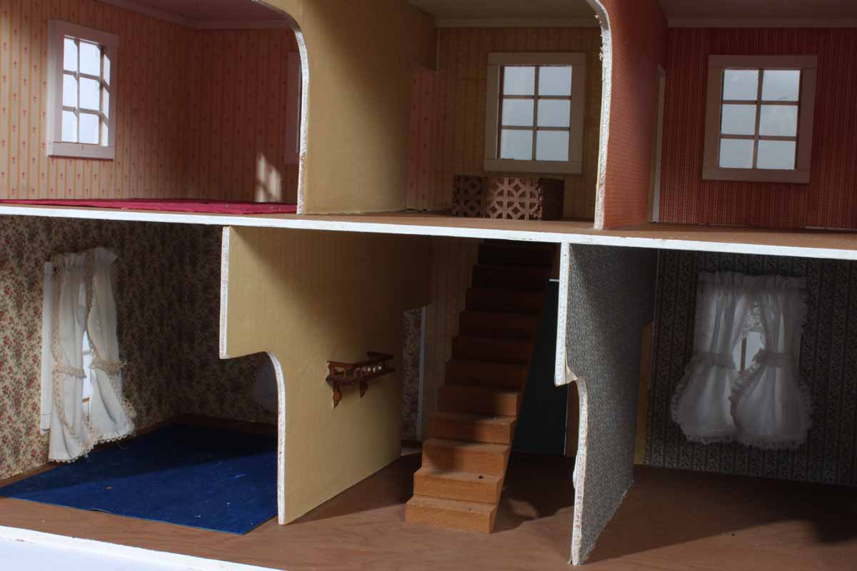 Hand-Crafted Dollhouse and Furniture