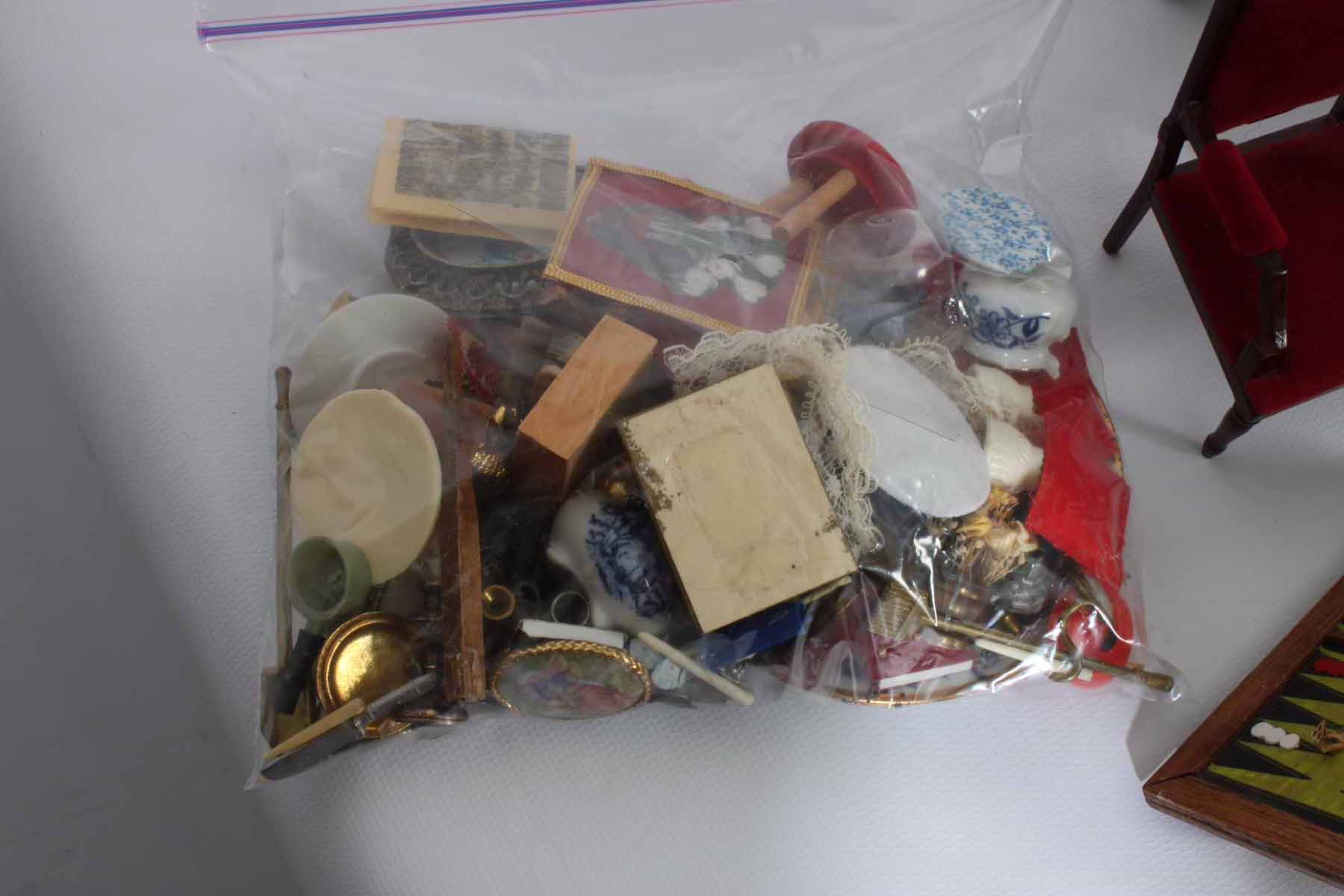 Hand-Crafted Dollhouse and Furniture