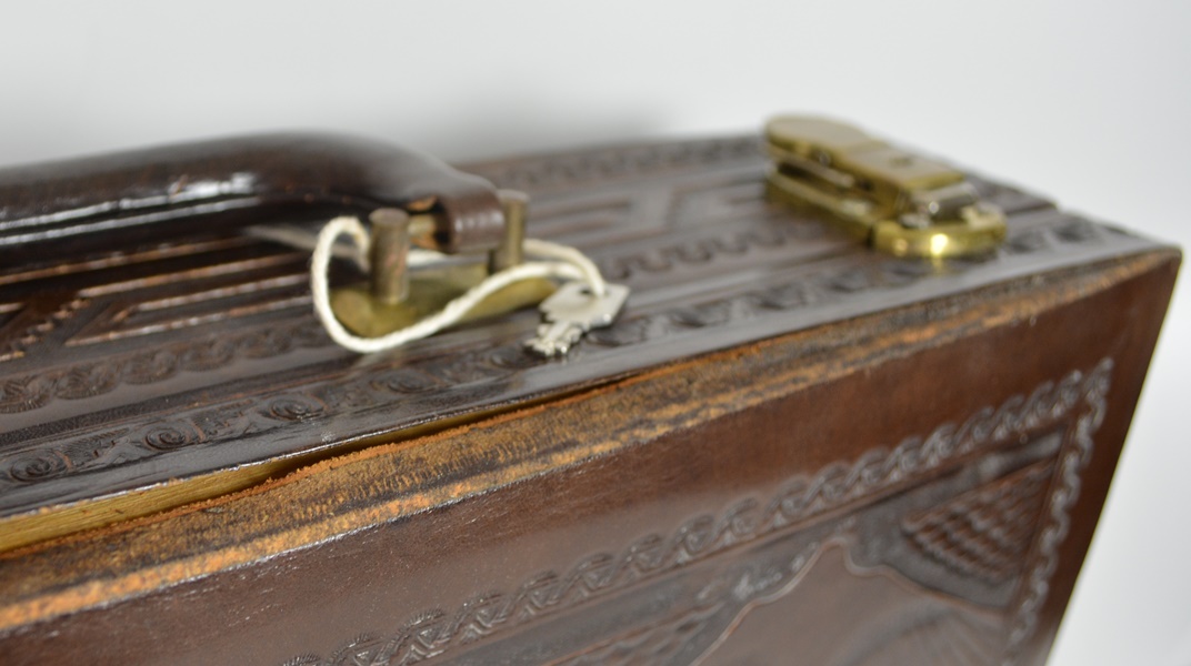 Vintage Leather Attache Briefcase