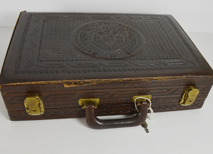 Vintage Leather Attache Briefcase