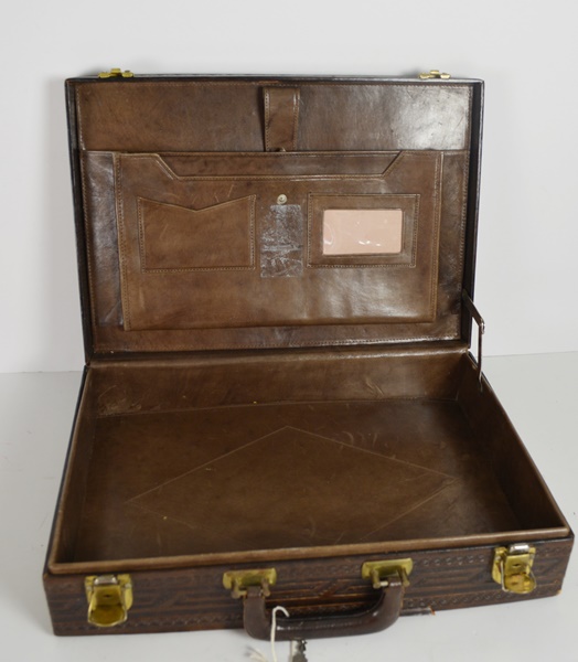 Vintage Leather Attache Briefcase