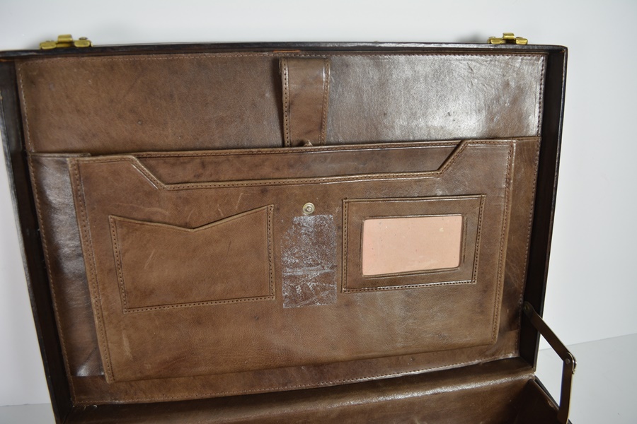 Vintage Leather Attache Briefcase