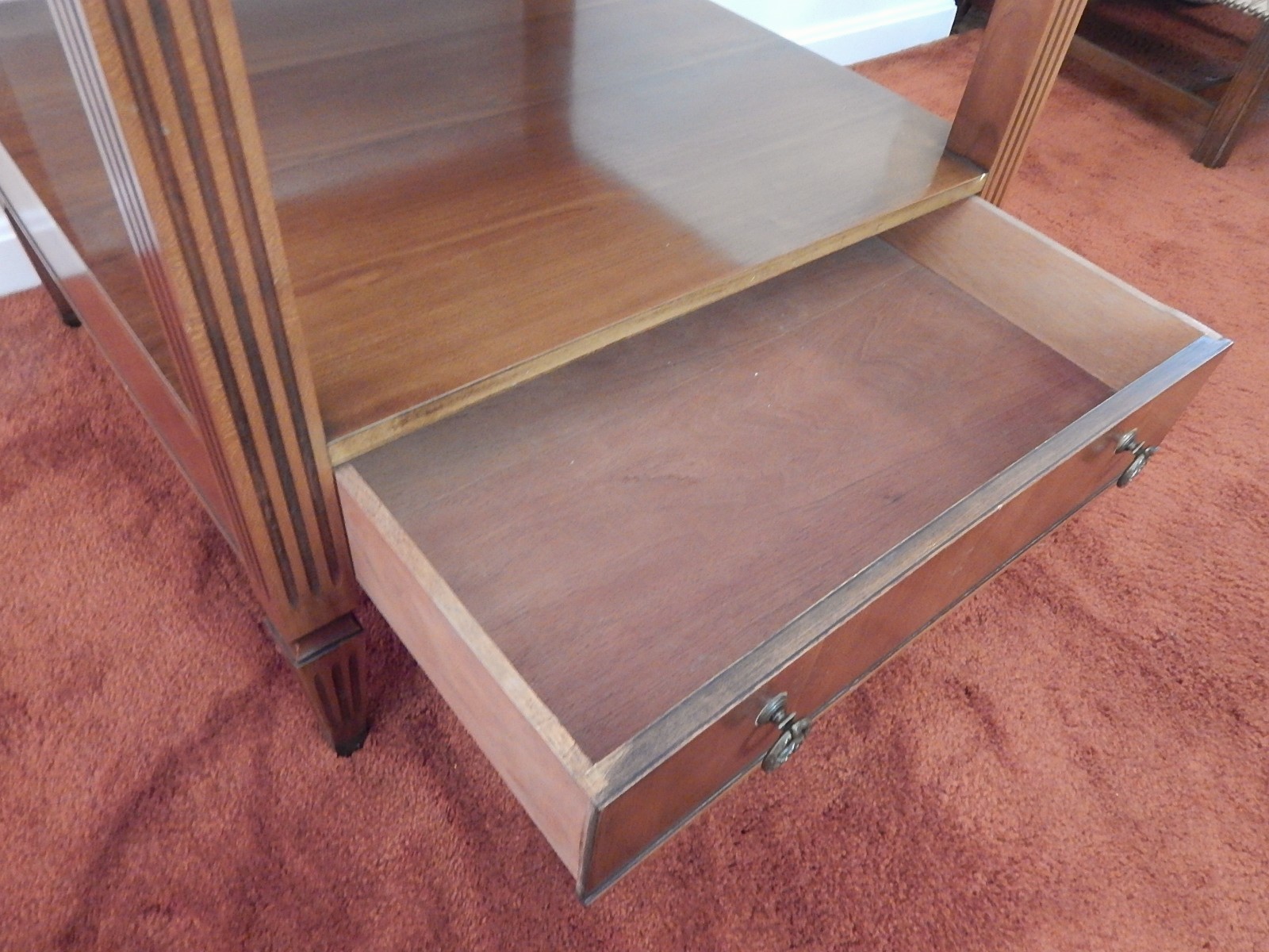 Square Cherry End Table