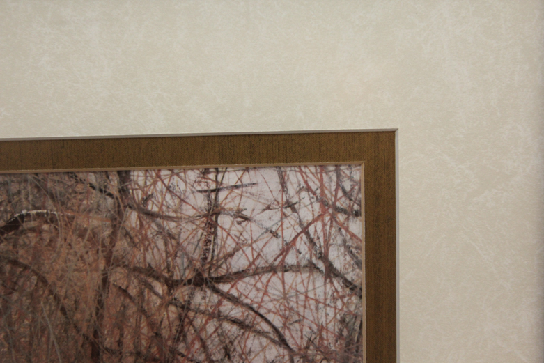 Gao Xiaohua Signed "Winter Grove" Print