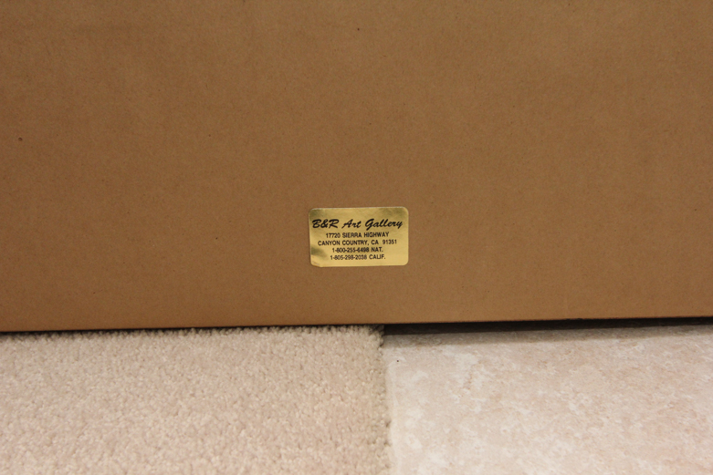 Gao Xiaohua Signed "Winter Grove" Print