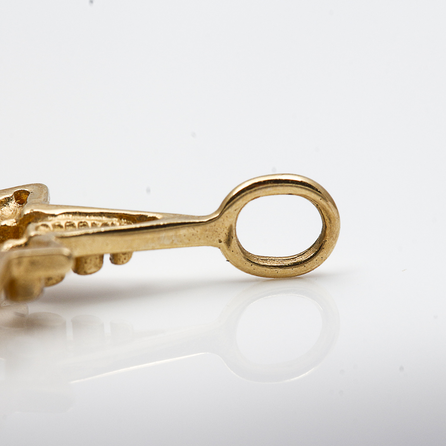 14K Yellow Gold Star of Bethlehem Pendant