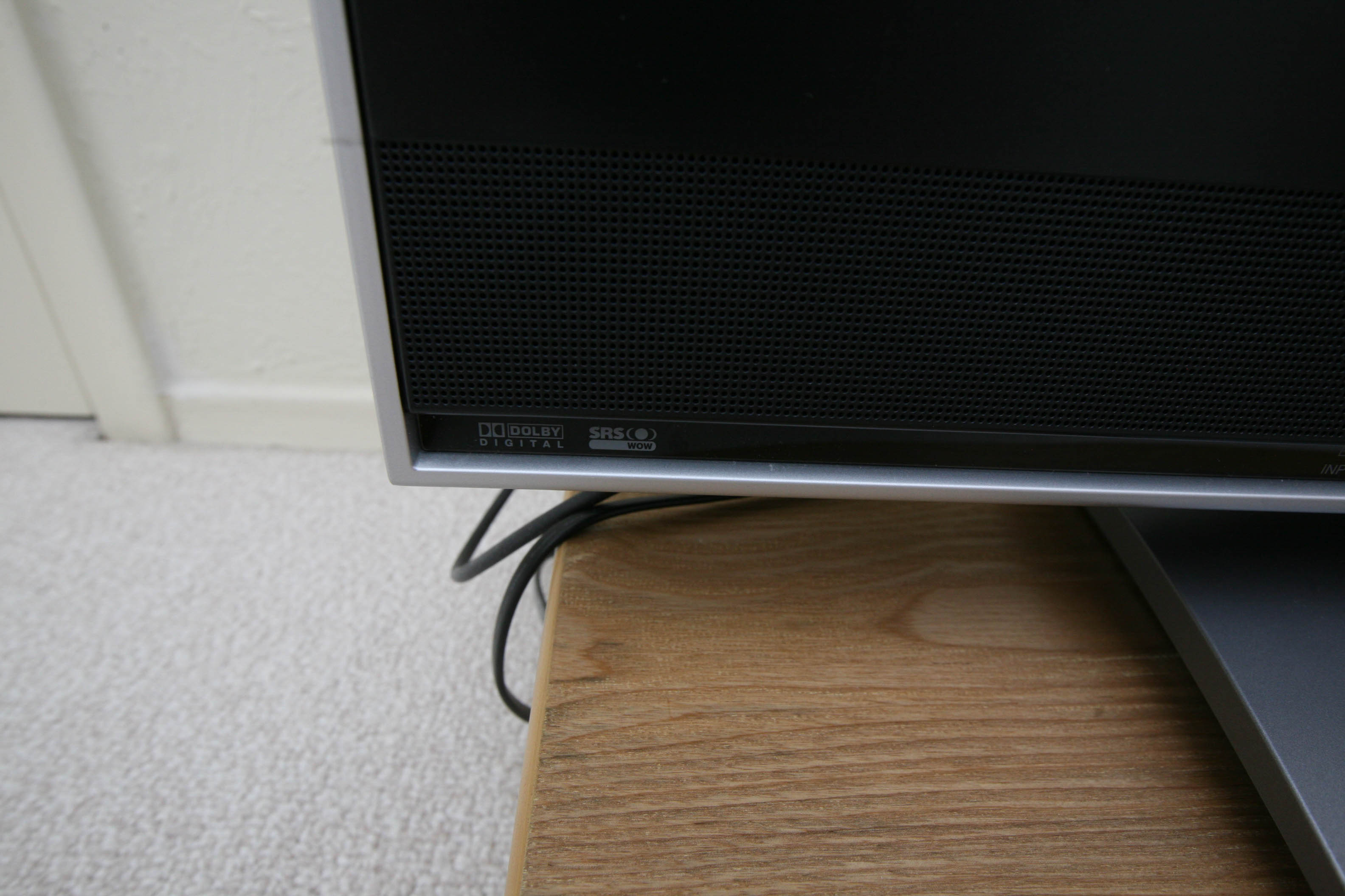 Twenty-Six Inch Toshiba Television/DVD Player and Small Wooden Stand