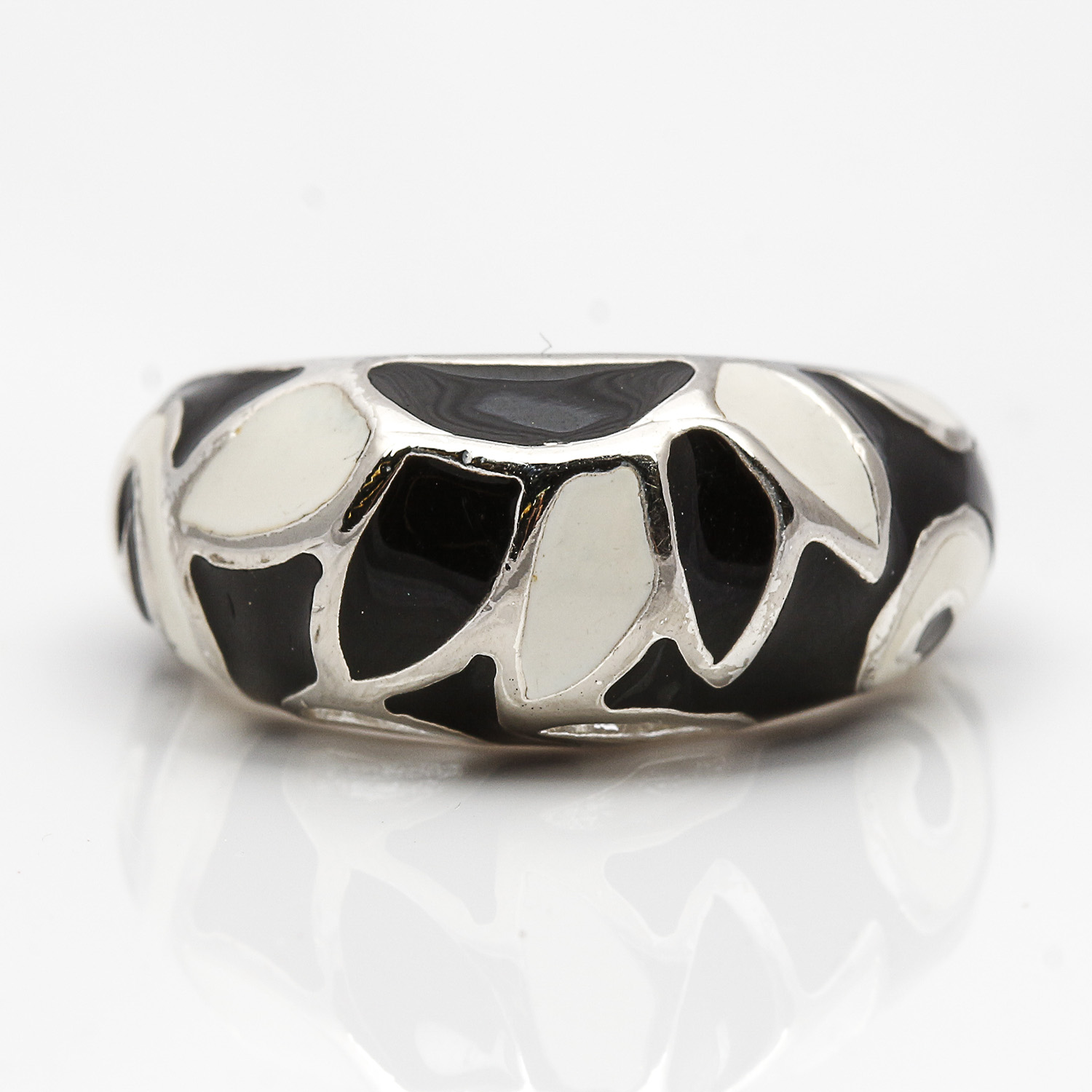 Sterling Silver Enamel Ring