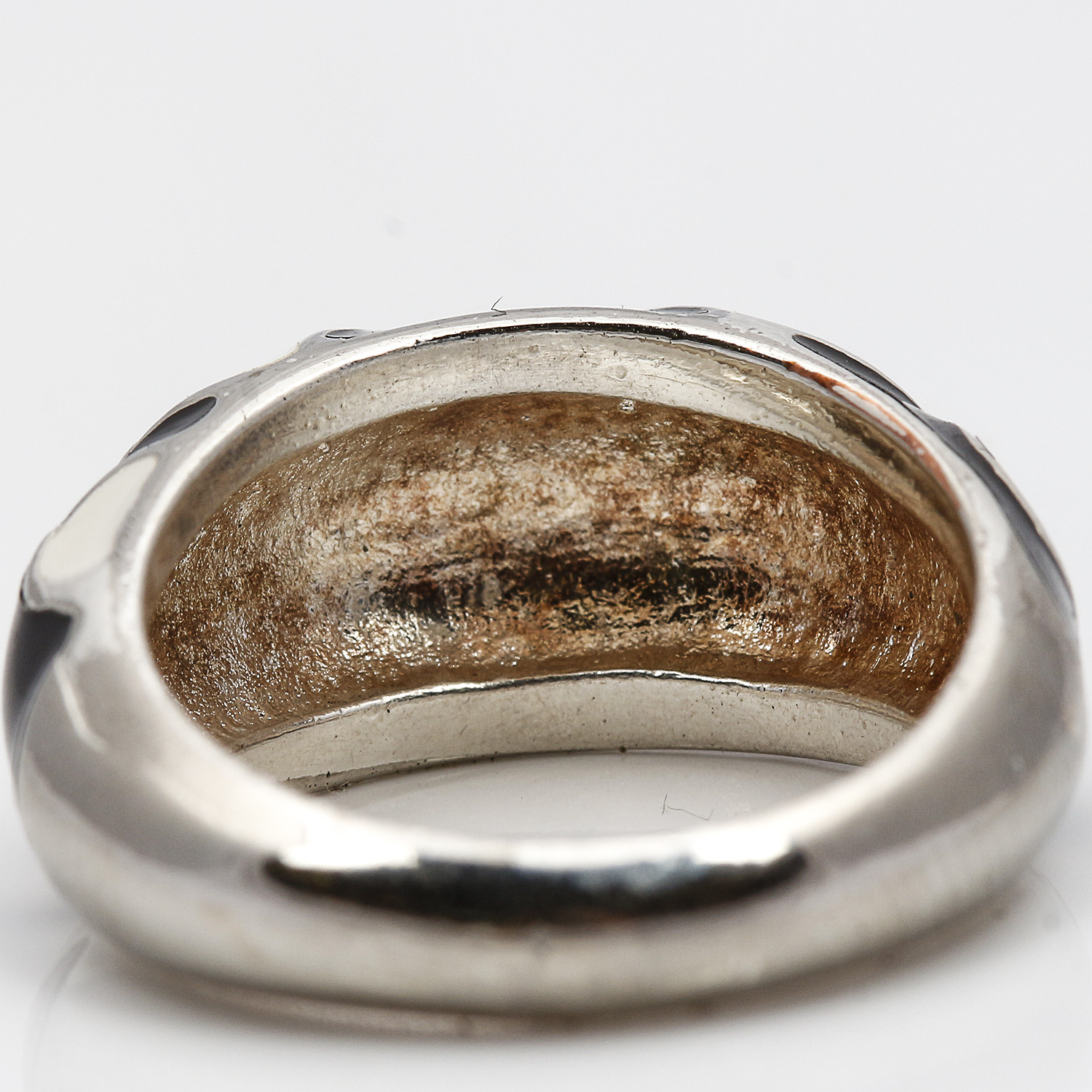 Sterling Silver Enamel Ring