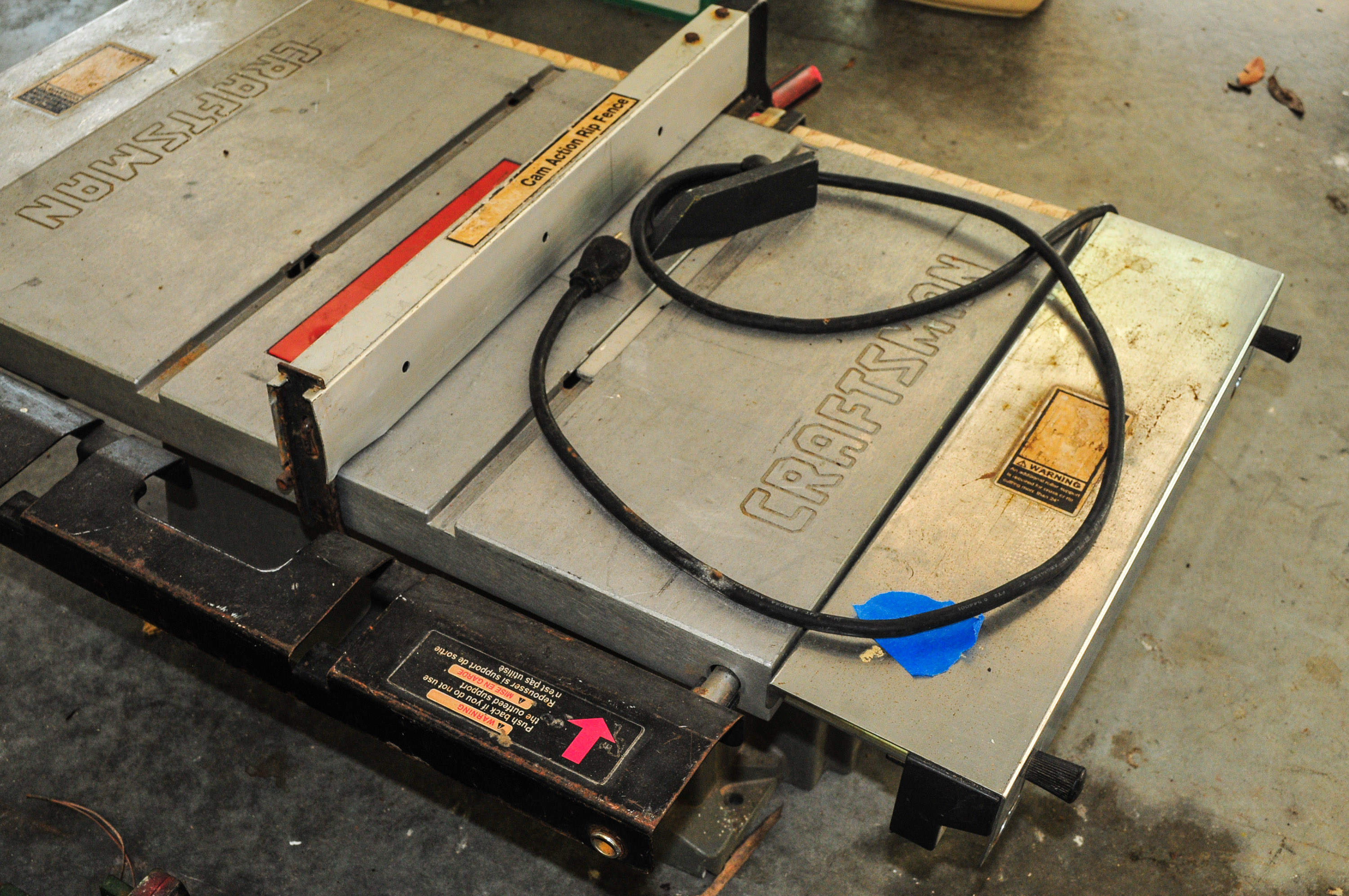 "Craftsman" 2.7HP Table Saw