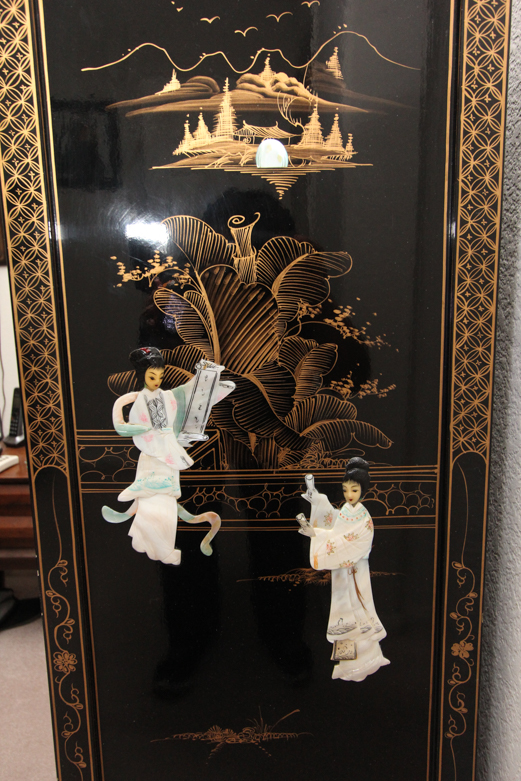 Black Lacquer Chinese Cabinet