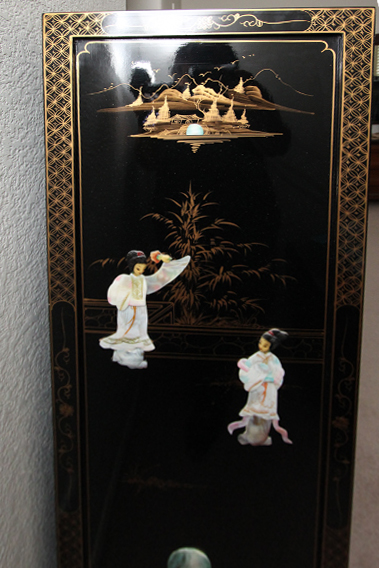 Black Lacquer Chinese Cabinet