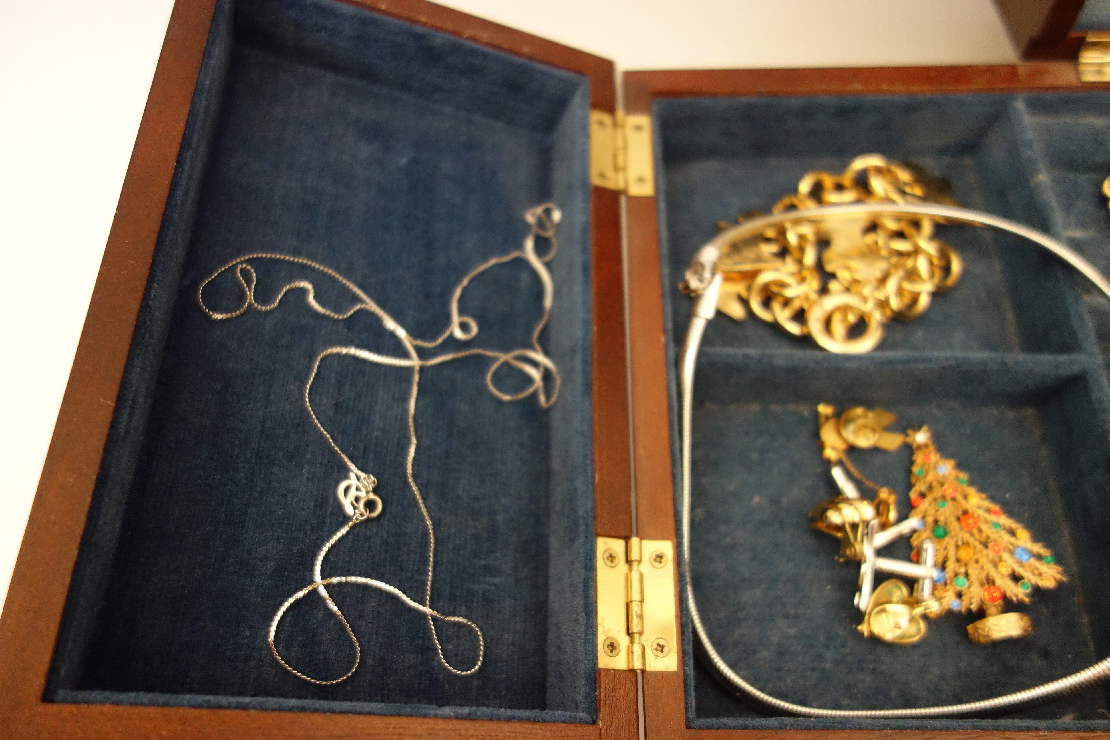 Vintage Jewelry Box and Costume Jewelry Collection