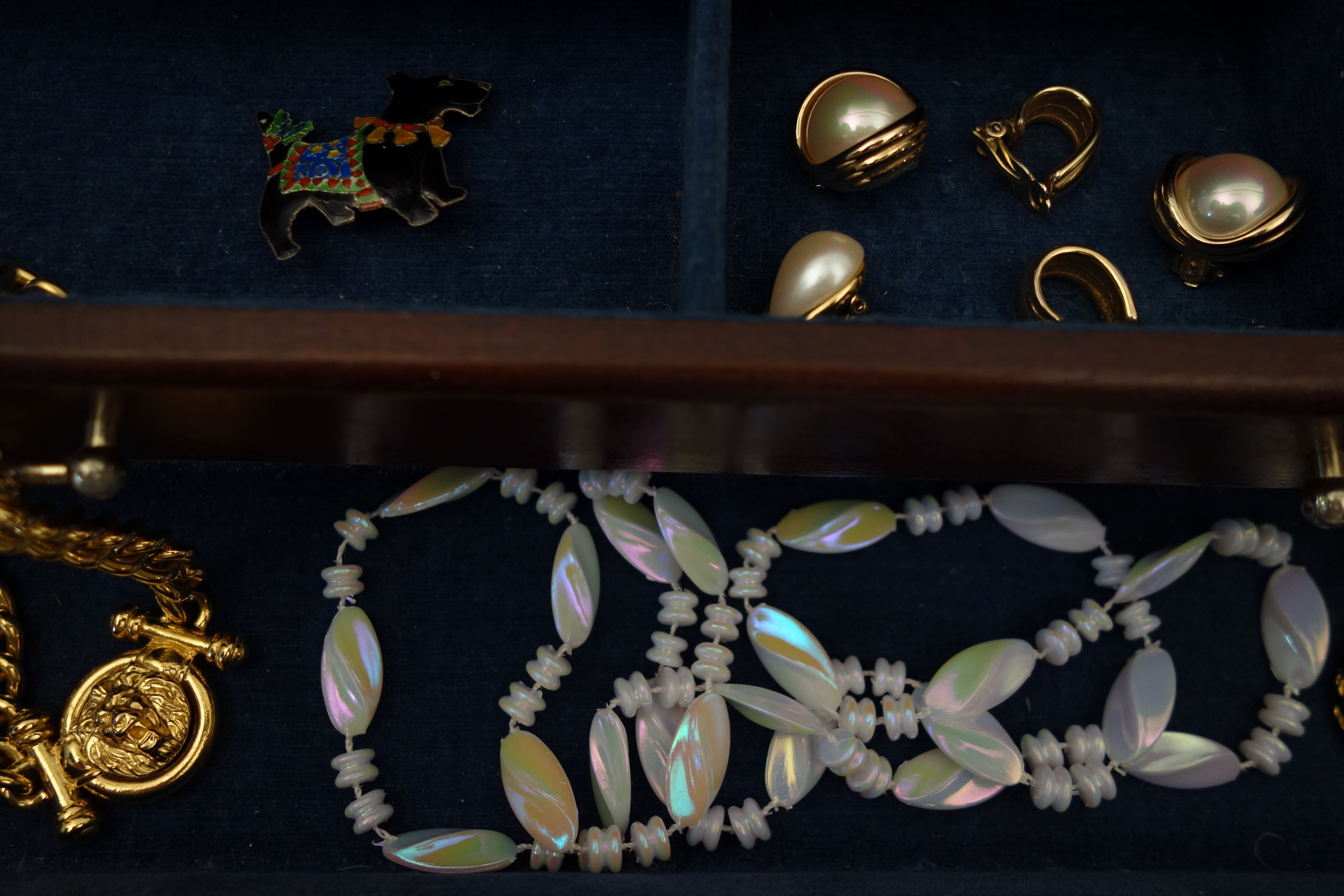 Vintage Jewelry Box and Costume Jewelry Collection