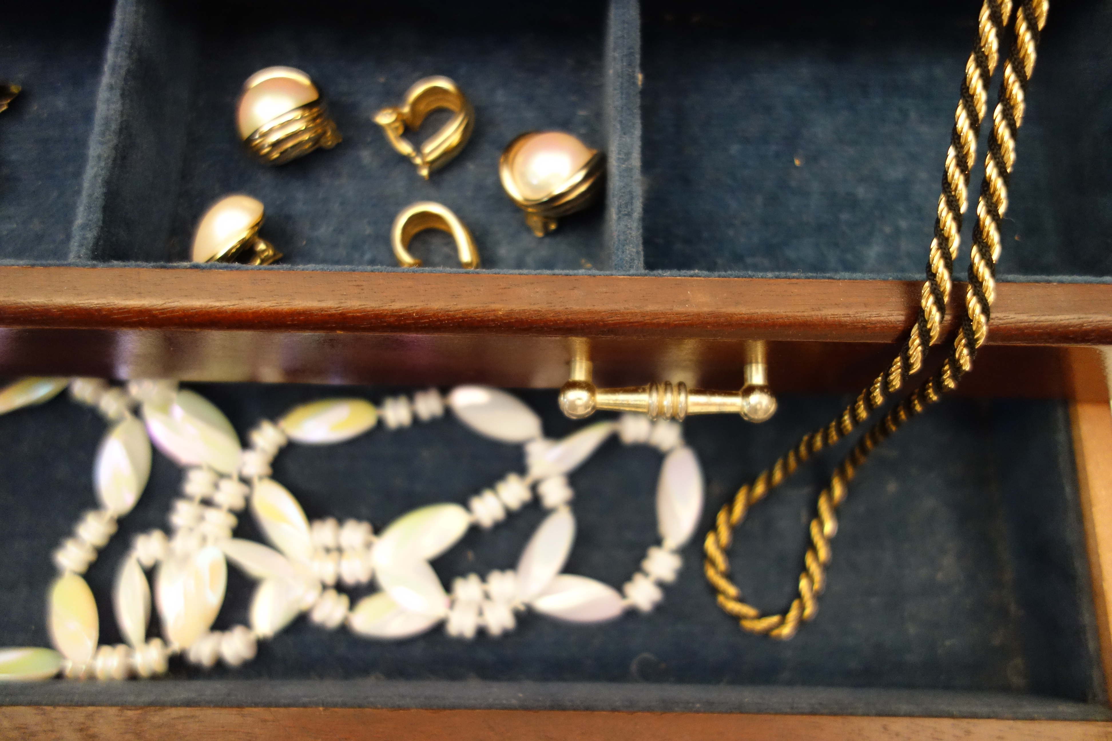 Vintage Jewelry Box and Costume Jewelry Collection