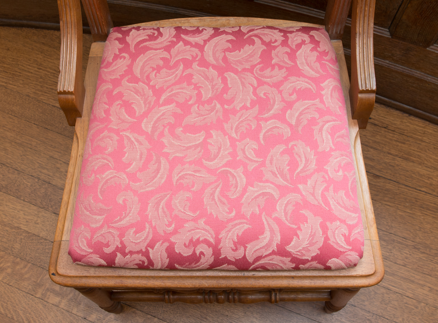 Pair of Victorian Eastlake Oak Side Chairs