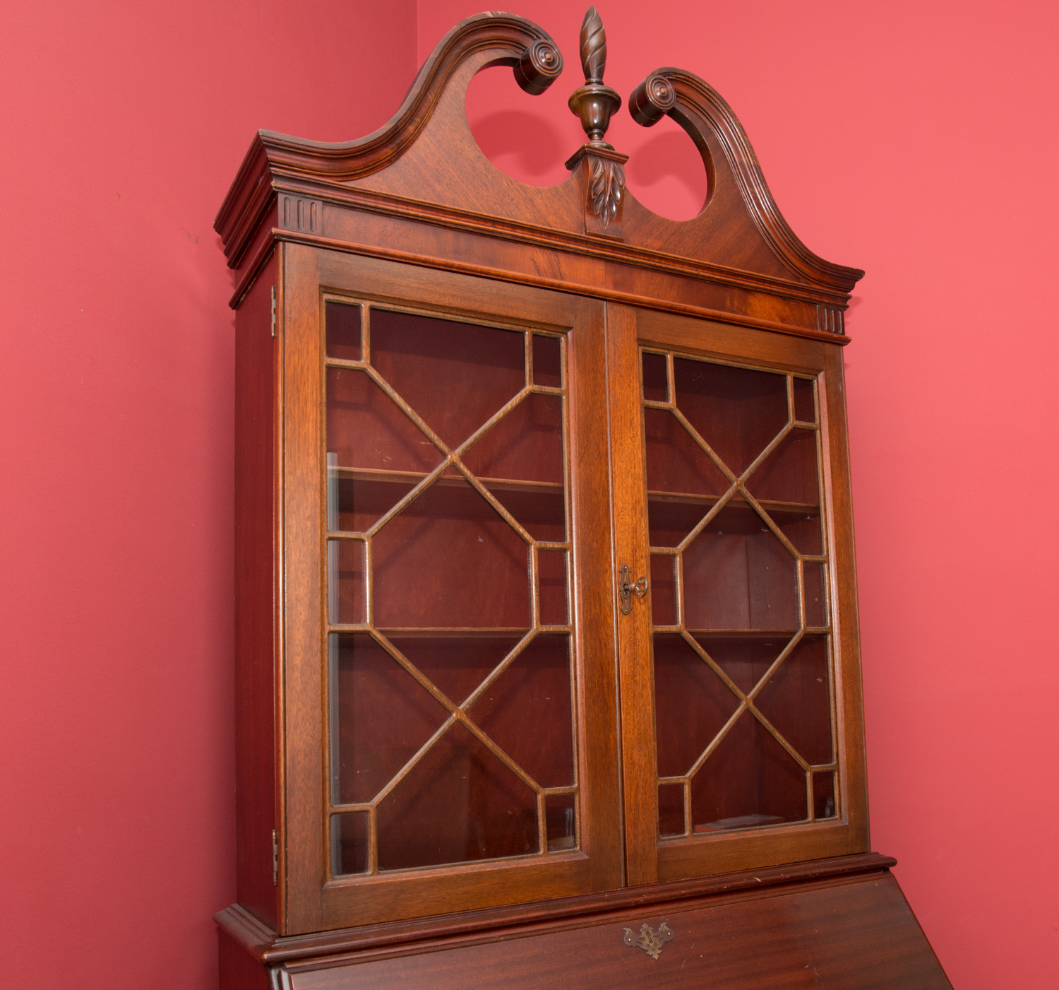Vintage Mahogany Slant-Front Secretary