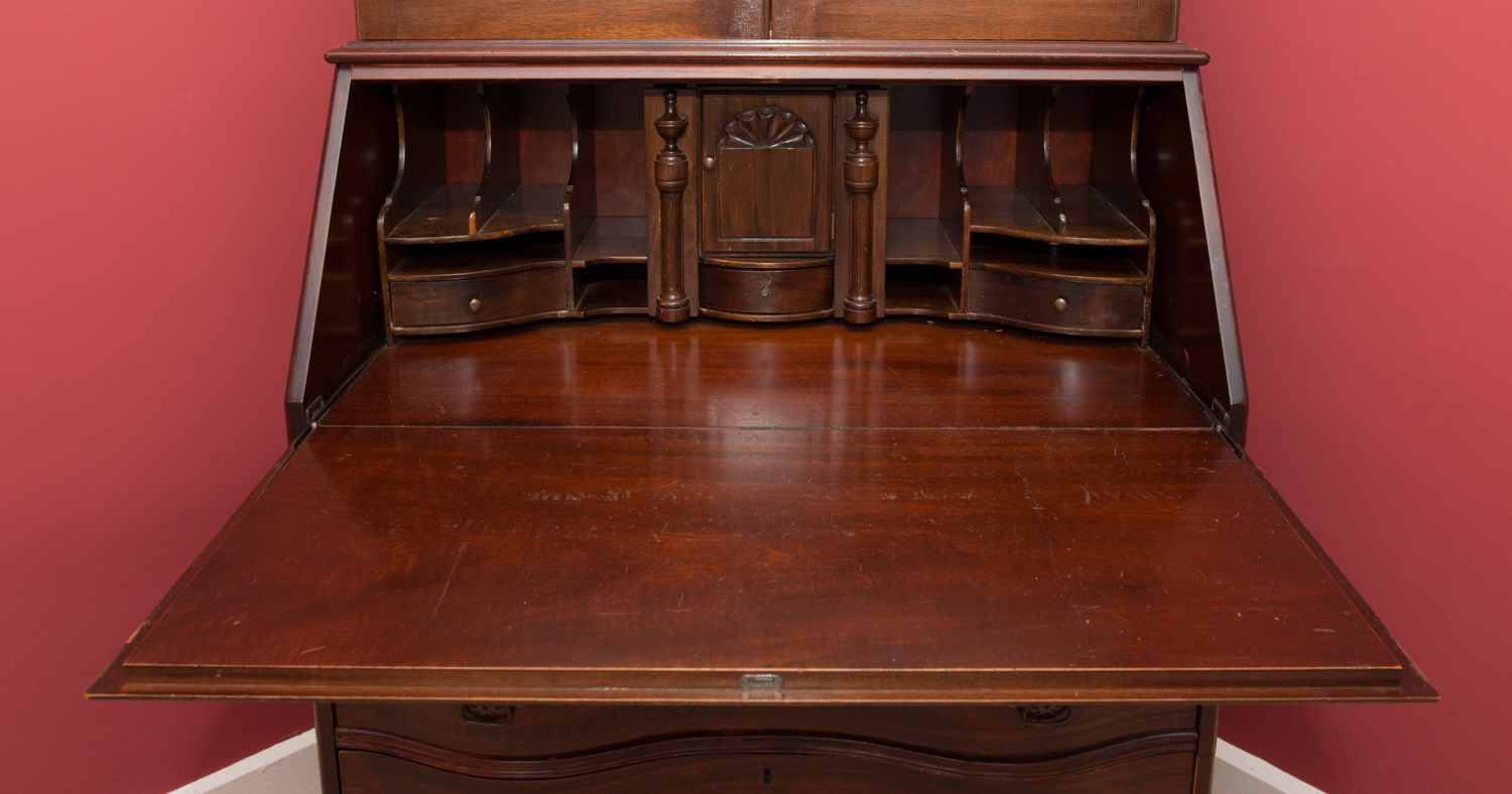 Vintage Mahogany Slant-Front Secretary
