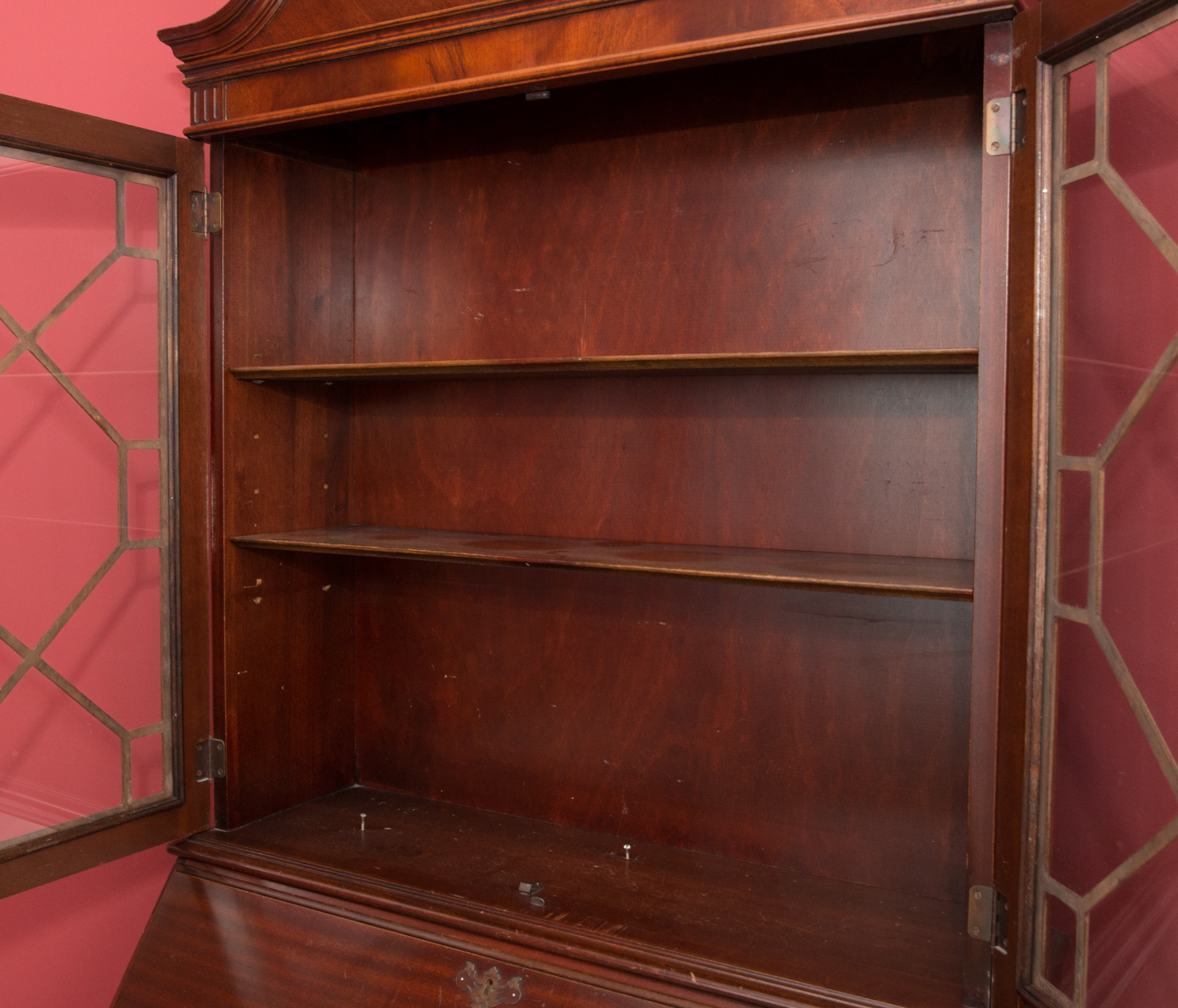 Vintage Mahogany Slant-Front Secretary