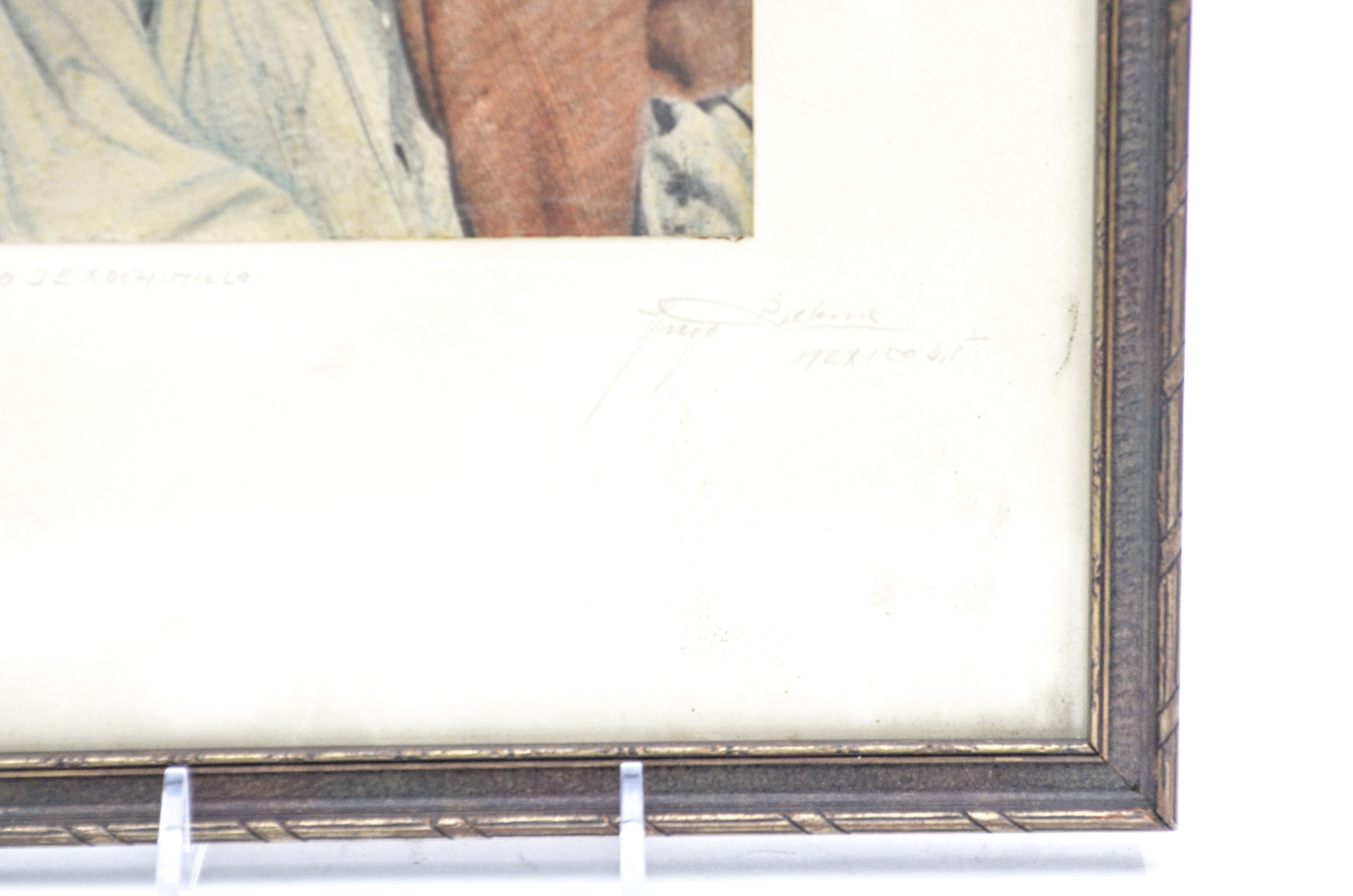 Hugo Brehme Hand Colored Photograph