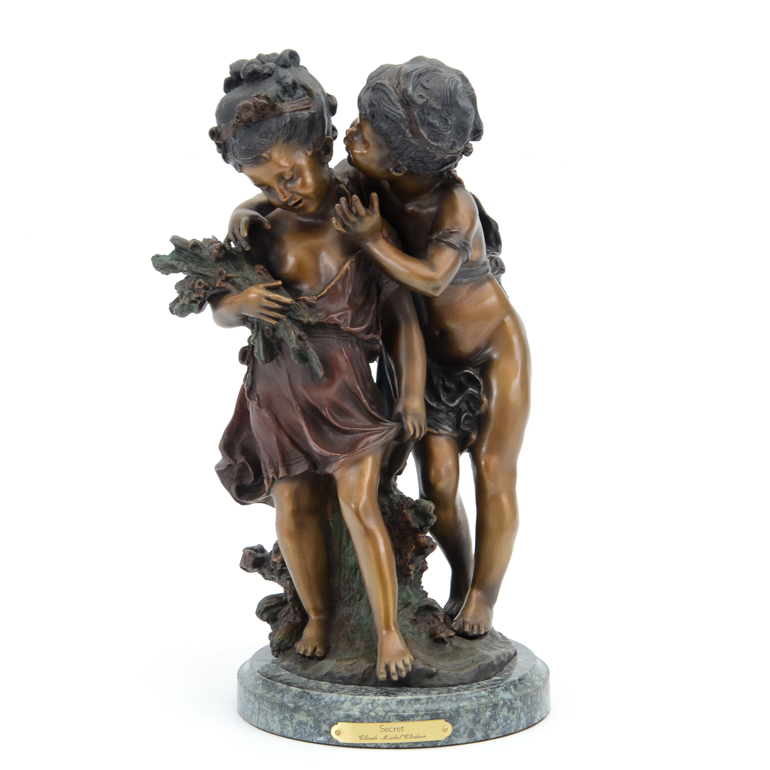 "Secret" Bronze Sculpture After Claude Michel Clodion