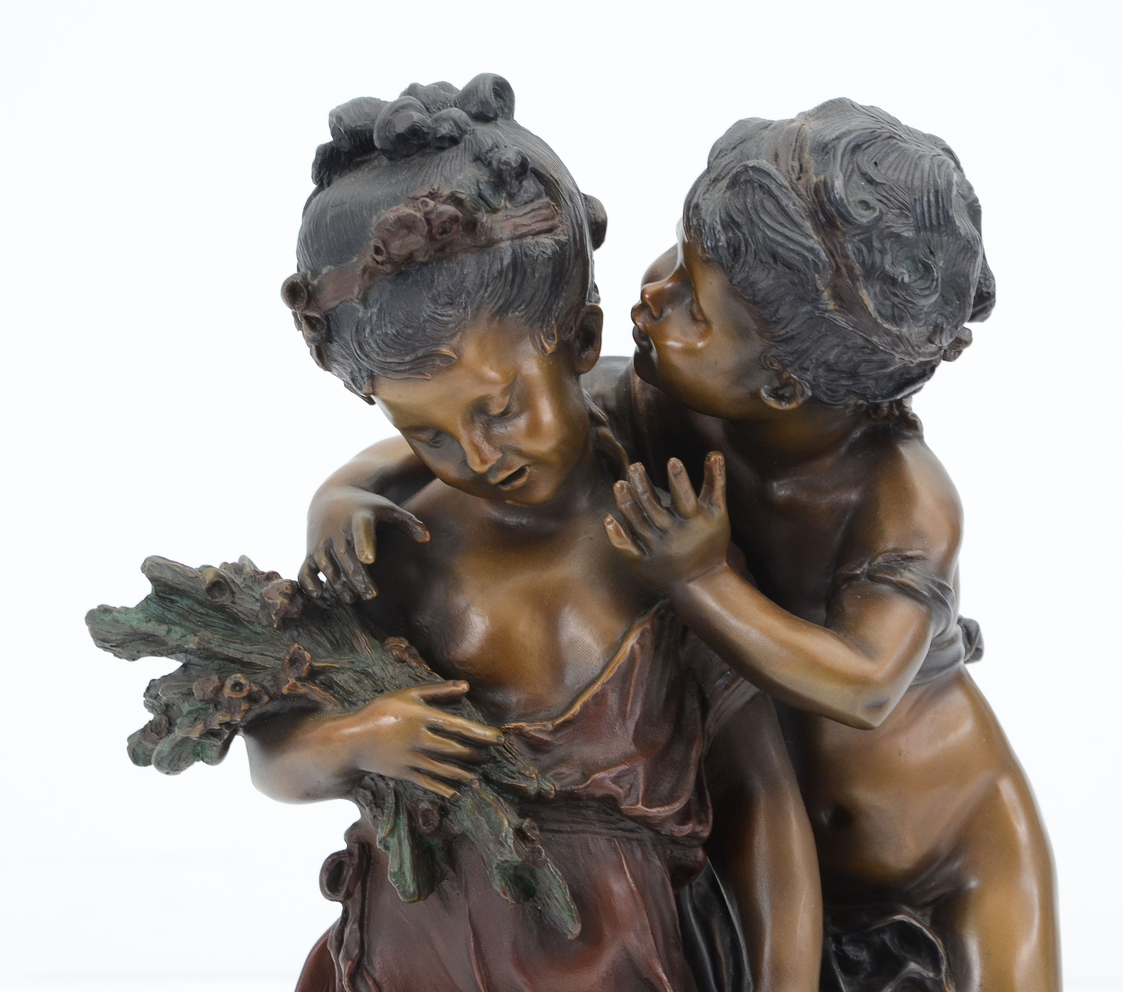 "Secret" Bronze Sculpture After Claude Michel Clodion