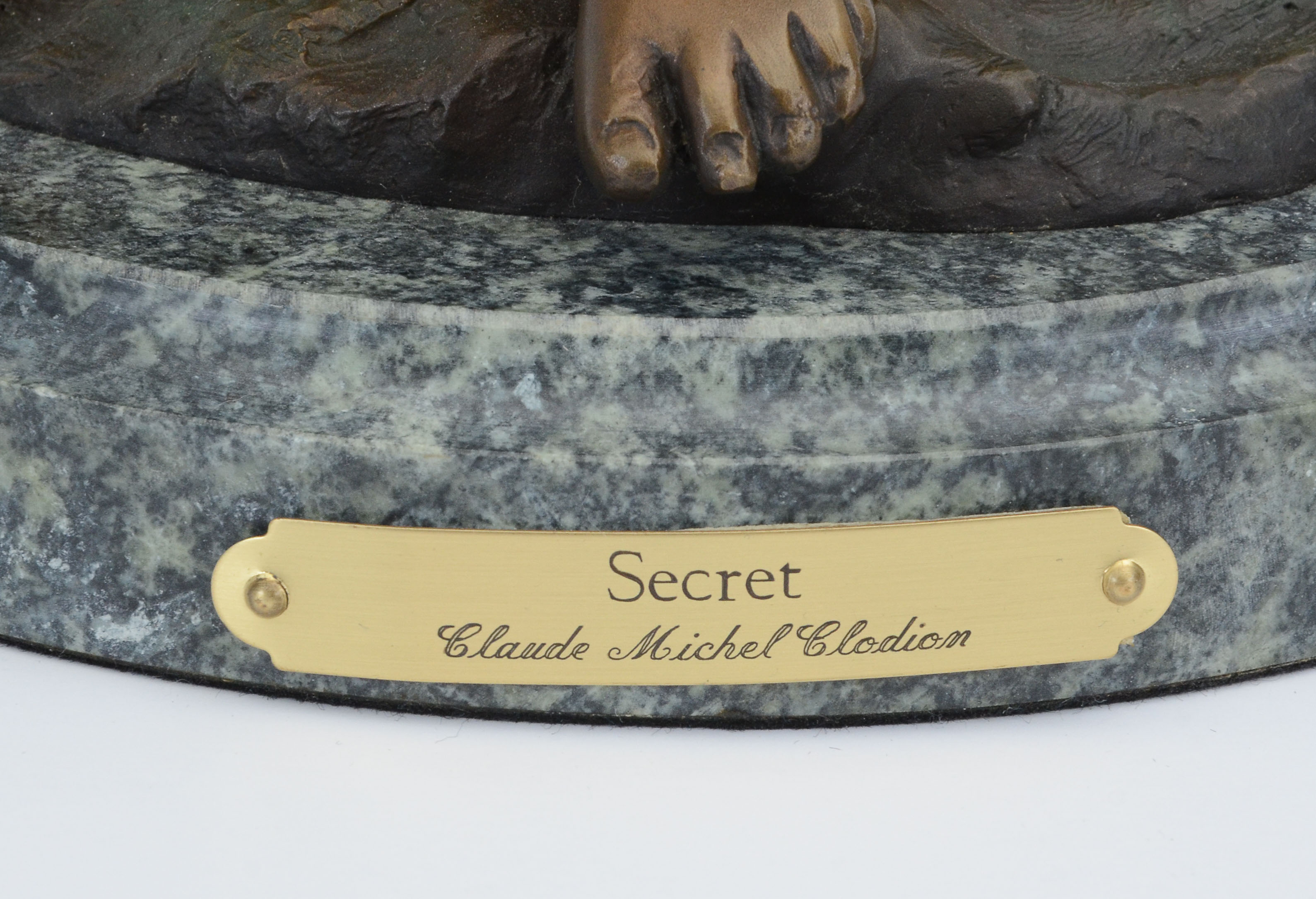 "Secret" Bronze Sculpture After Claude Michel Clodion