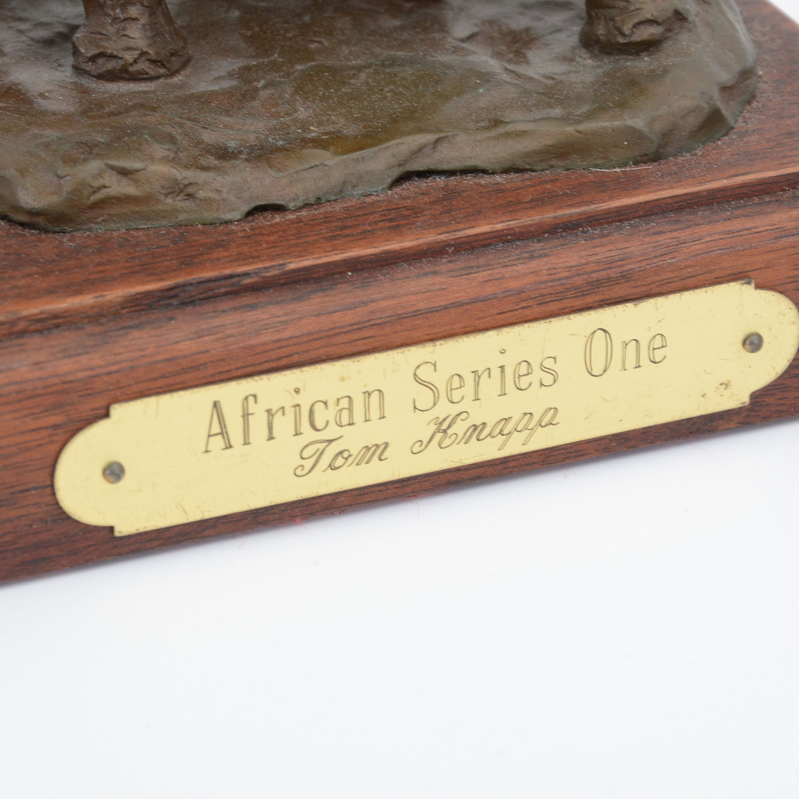 Limited Edition Tom Knapp "African Series One" Bronze Sculpture