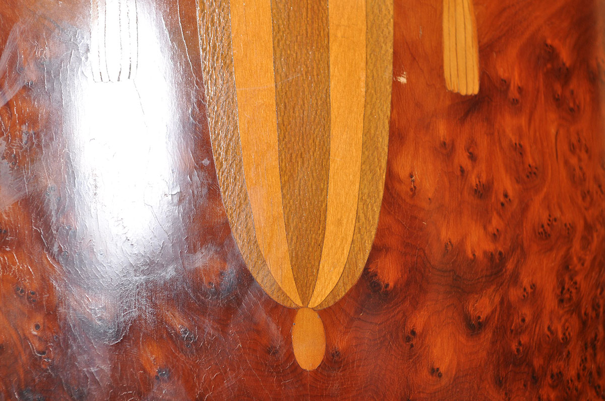 French Art Deco Armoire with Large Mirror