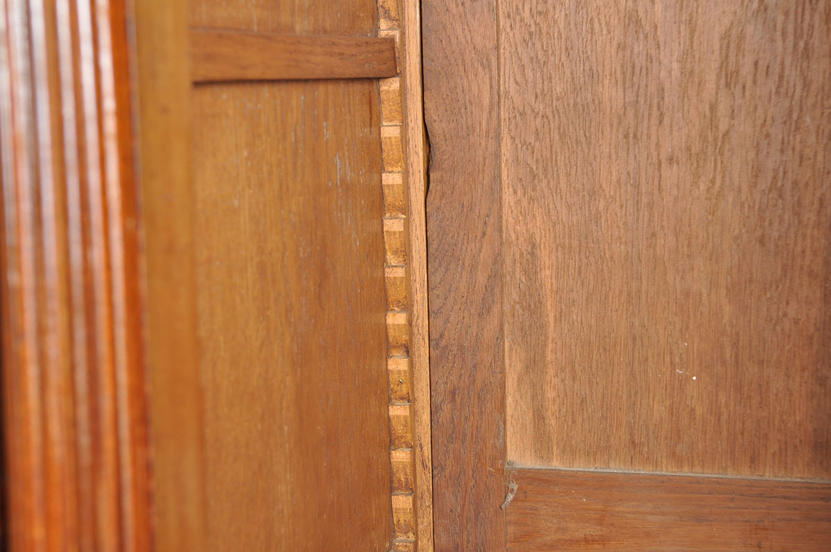 French Art Deco Armoire with Large Mirror