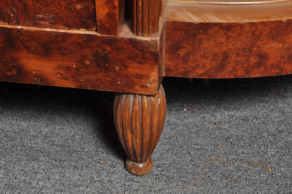 French Art Deco Armoire with Large Mirror