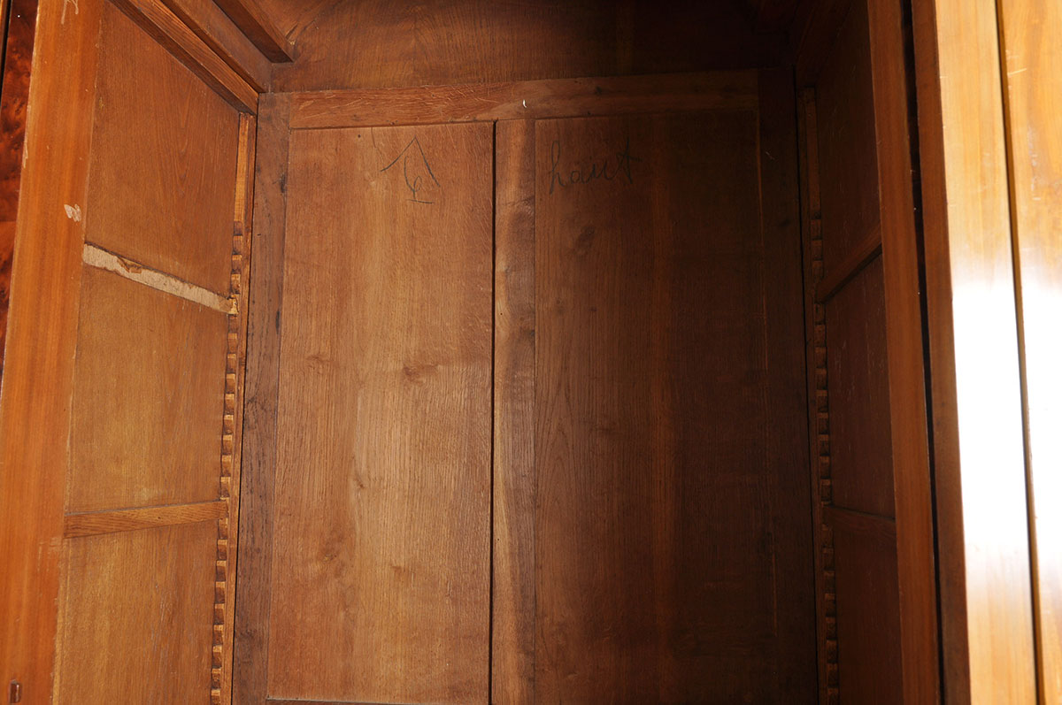 French Art Deco Armoire with Large Mirror