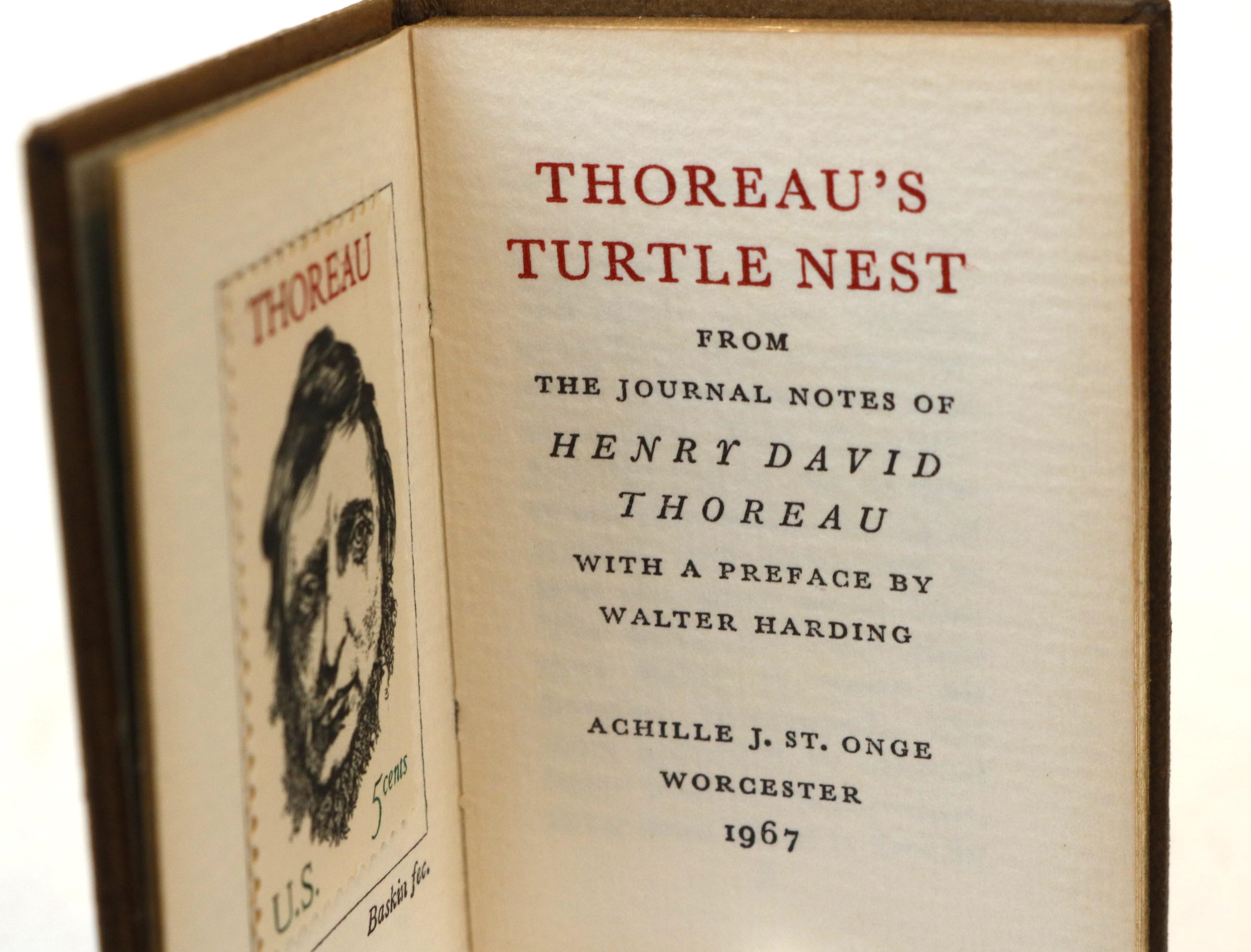 St. Onge "Wild Apples", "Thoreau's Turtle Nest" Miniature Books