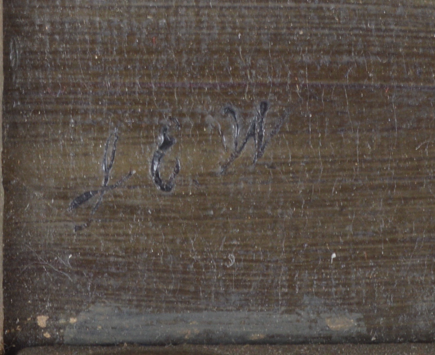 Antique Original Oil by J. W.