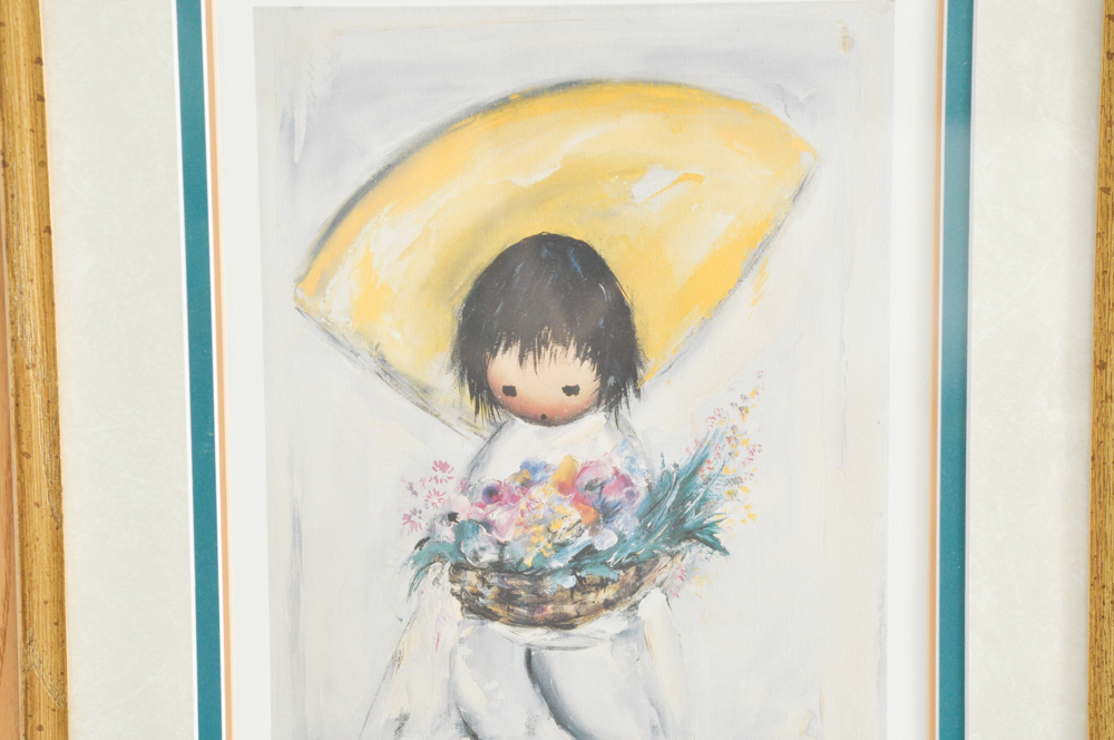 "Flower Boy" by Ettore DeGrazia Lithograph
