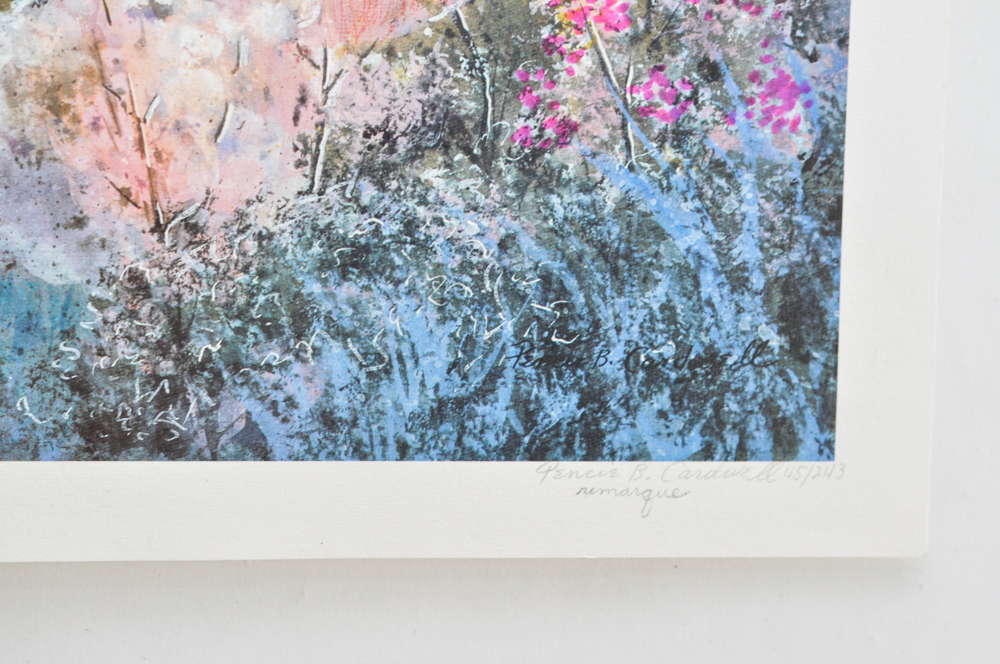Limited Edition "Scenic View" by Pencie B. Cardwell Lithograph