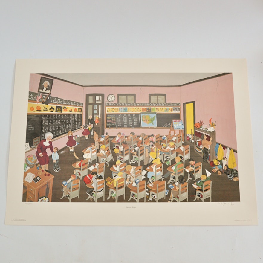 "Simpler Days" by Cindy Burroughs Lithograph