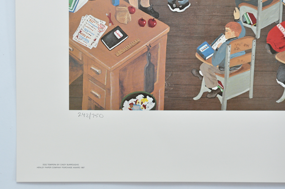 "Simpler Days" by Cindy Burroughs Lithograph