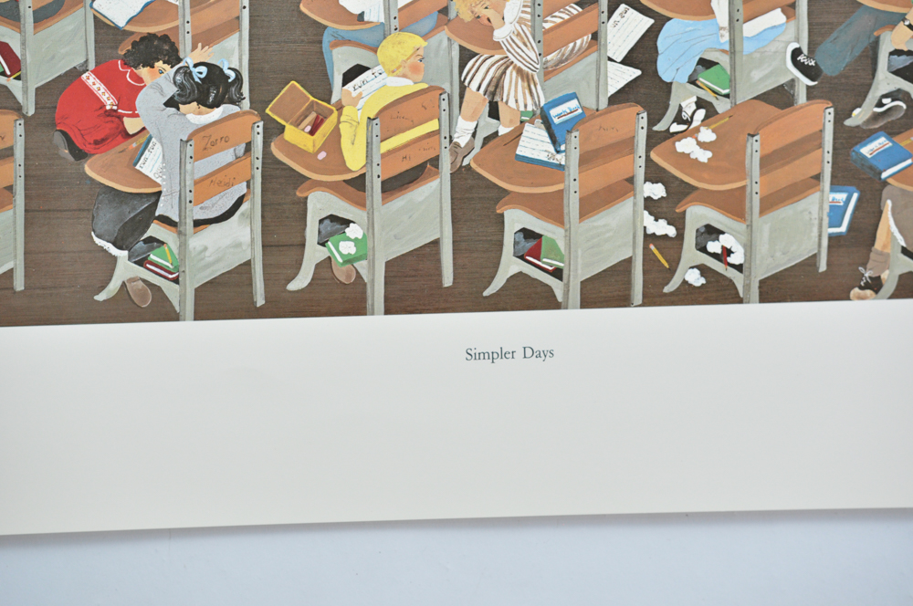 "Simpler Days" by Cindy Burroughs Lithograph