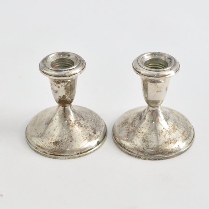 Empire Weighted Sterling Candlesticks