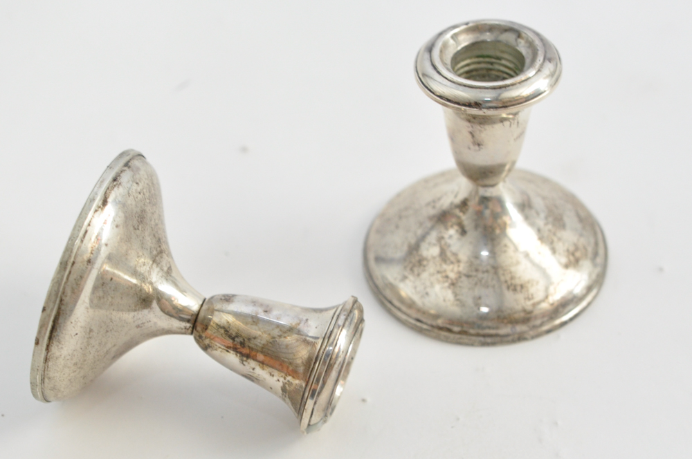 Empire Weighted Sterling Candlesticks