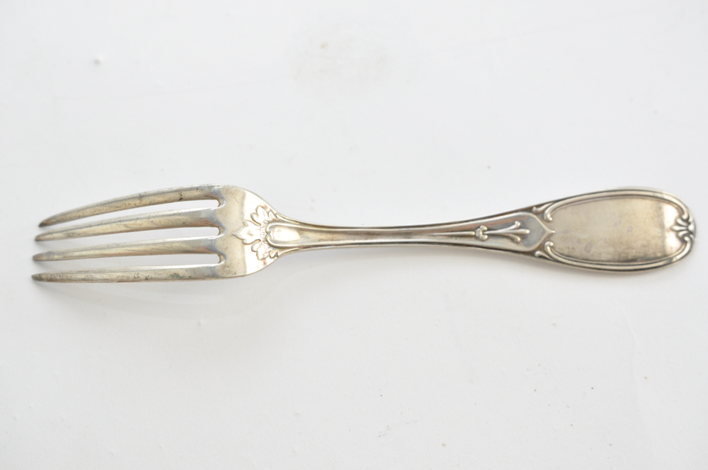 Set of Six Monogrammed Dinner Forks