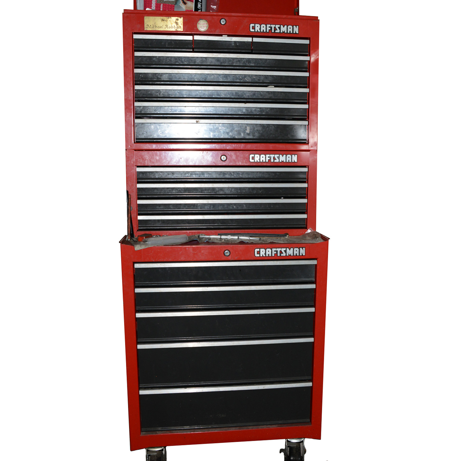 Craftsman Tool Chest with Craftsman Tools