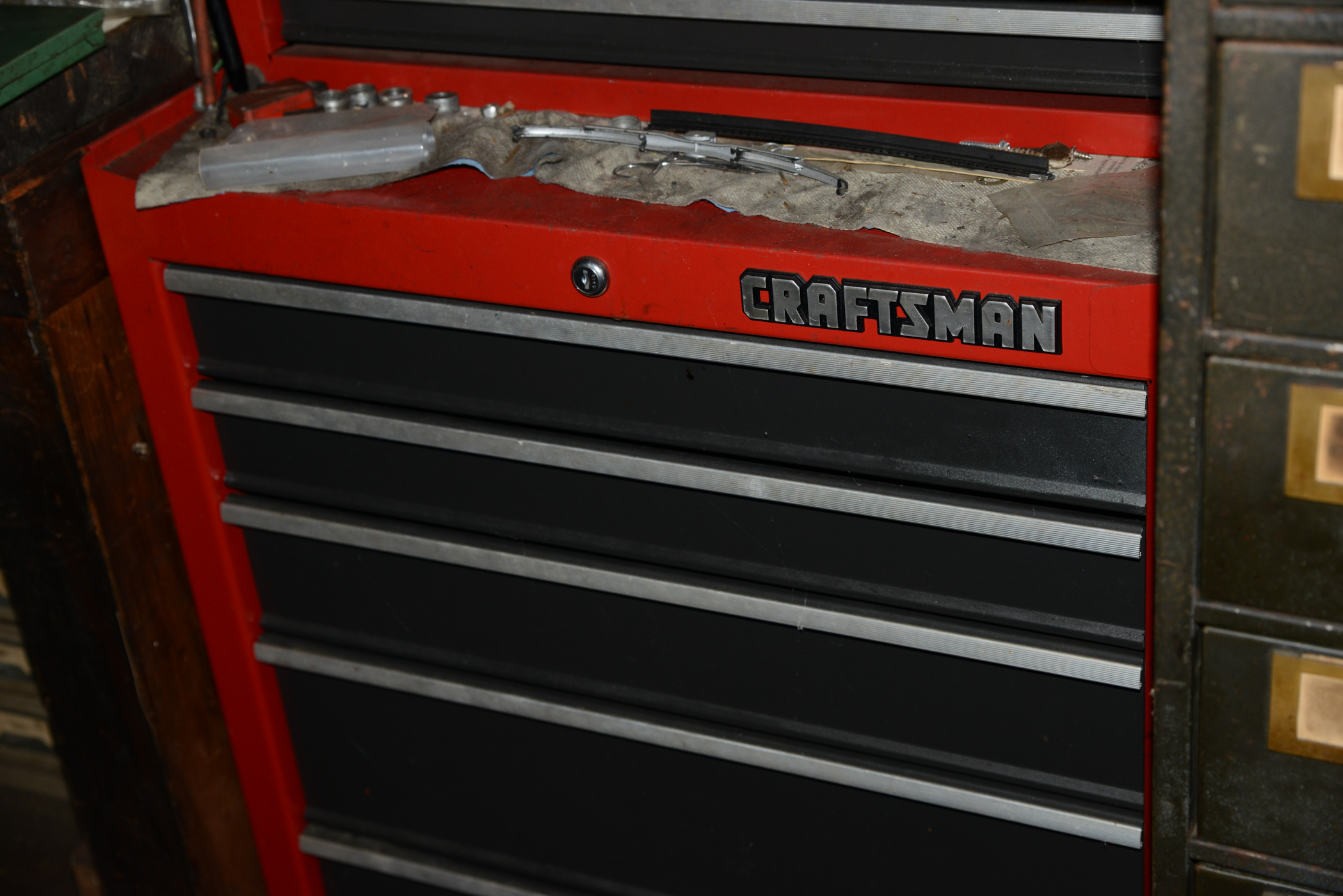 Craftsman Tool Chest with Craftsman Tools