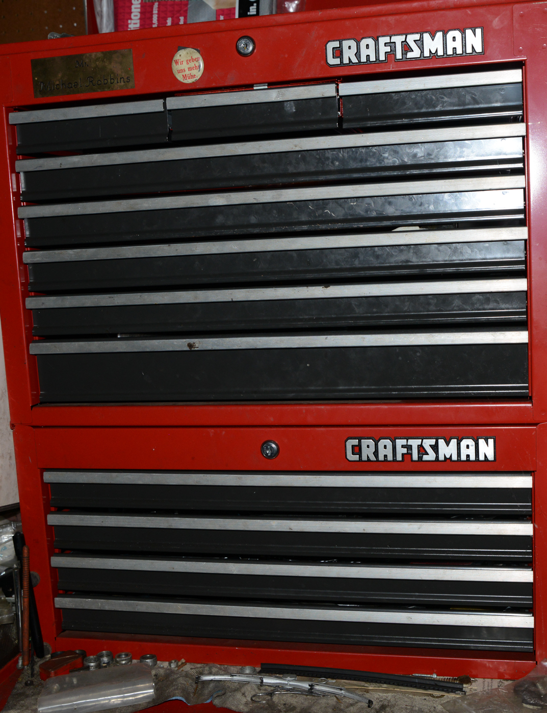 Craftsman Tool Chest with Craftsman Tools